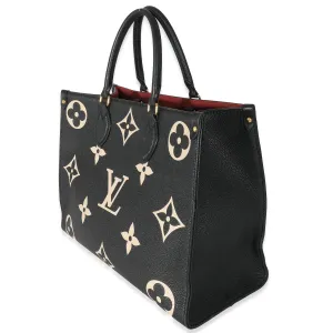 Black Beige Monogram Giant Empreinte Onthego MM