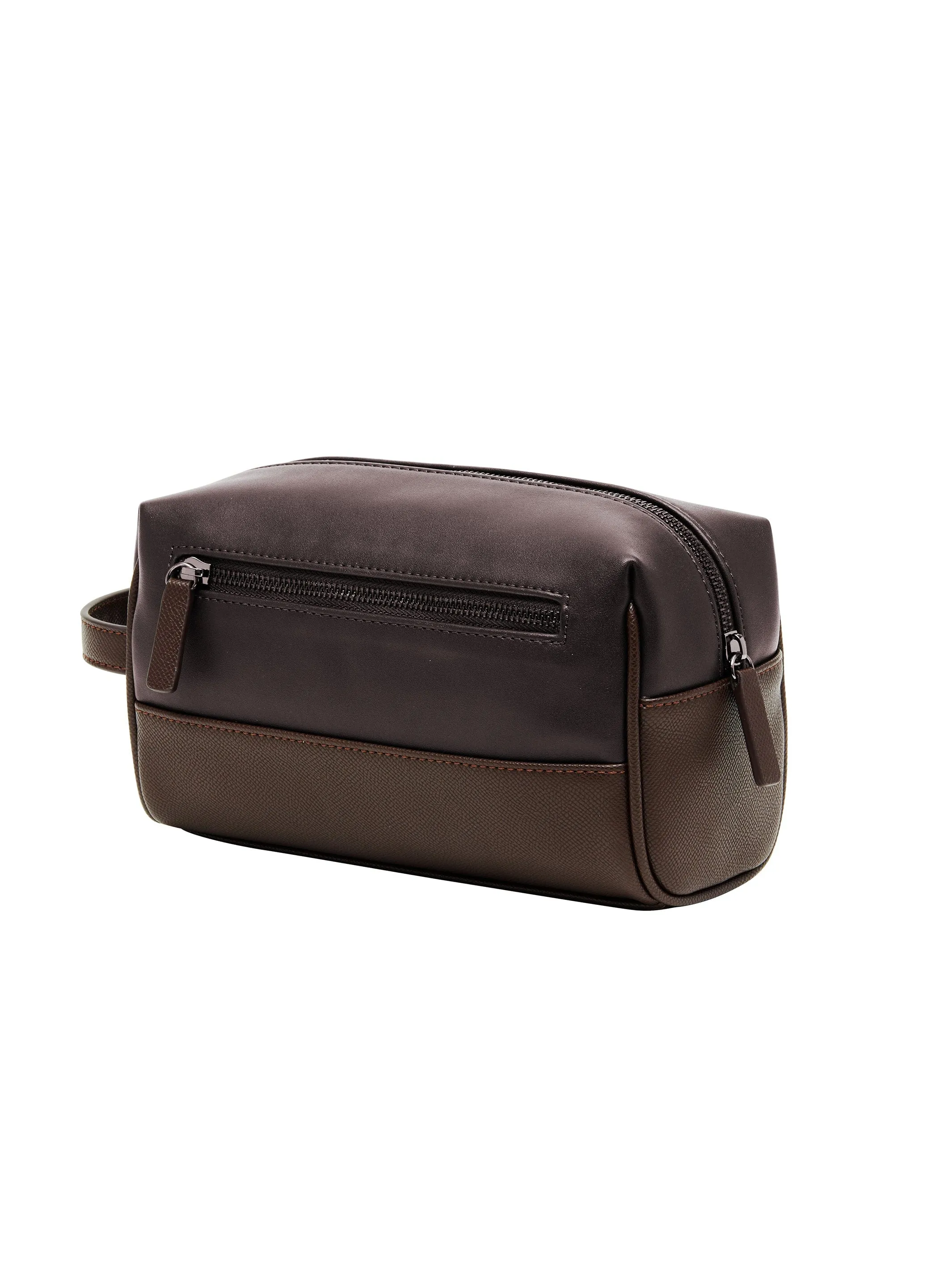 Cavalli Class UDINE Dark Brown Medium Pouch Travel Bag
