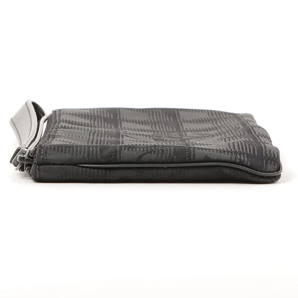 Chanel 2002 Made New Travel Line Nylon Coco Mark Pouch Black