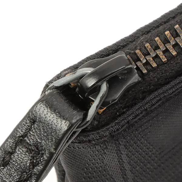Chanel 2002 Made New Travel Line Nylon Coco Mark Pouch Black