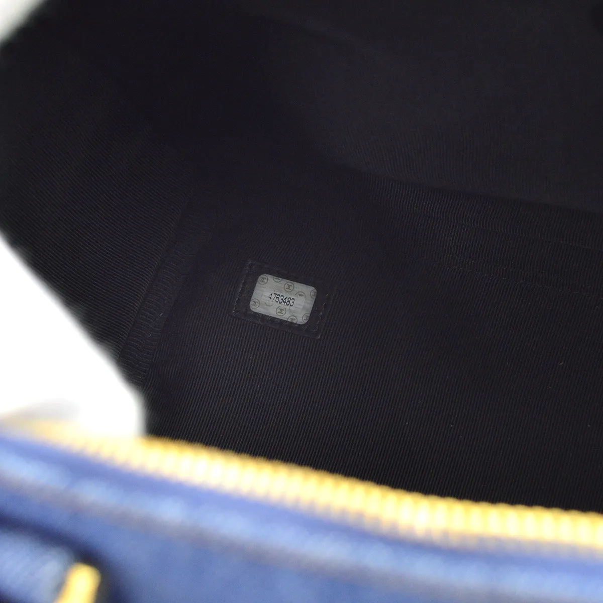 Chanel * Indigo Denim 2way Shoulder Duffle Travel Handbag