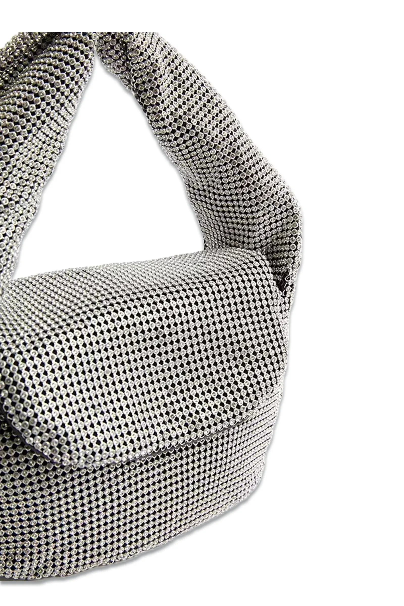 Diamante Handbag, Silver