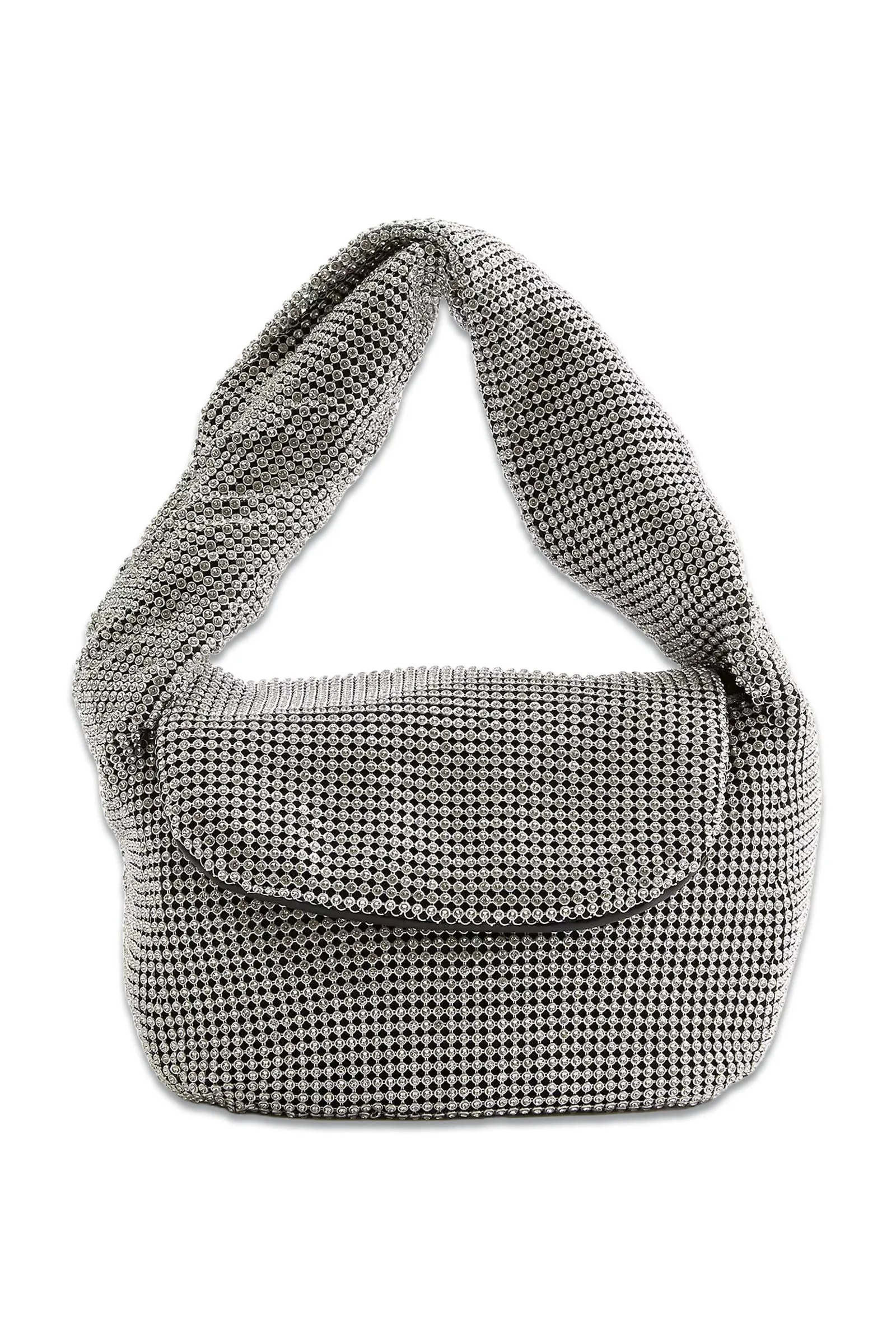 Diamante Handbag, Silver