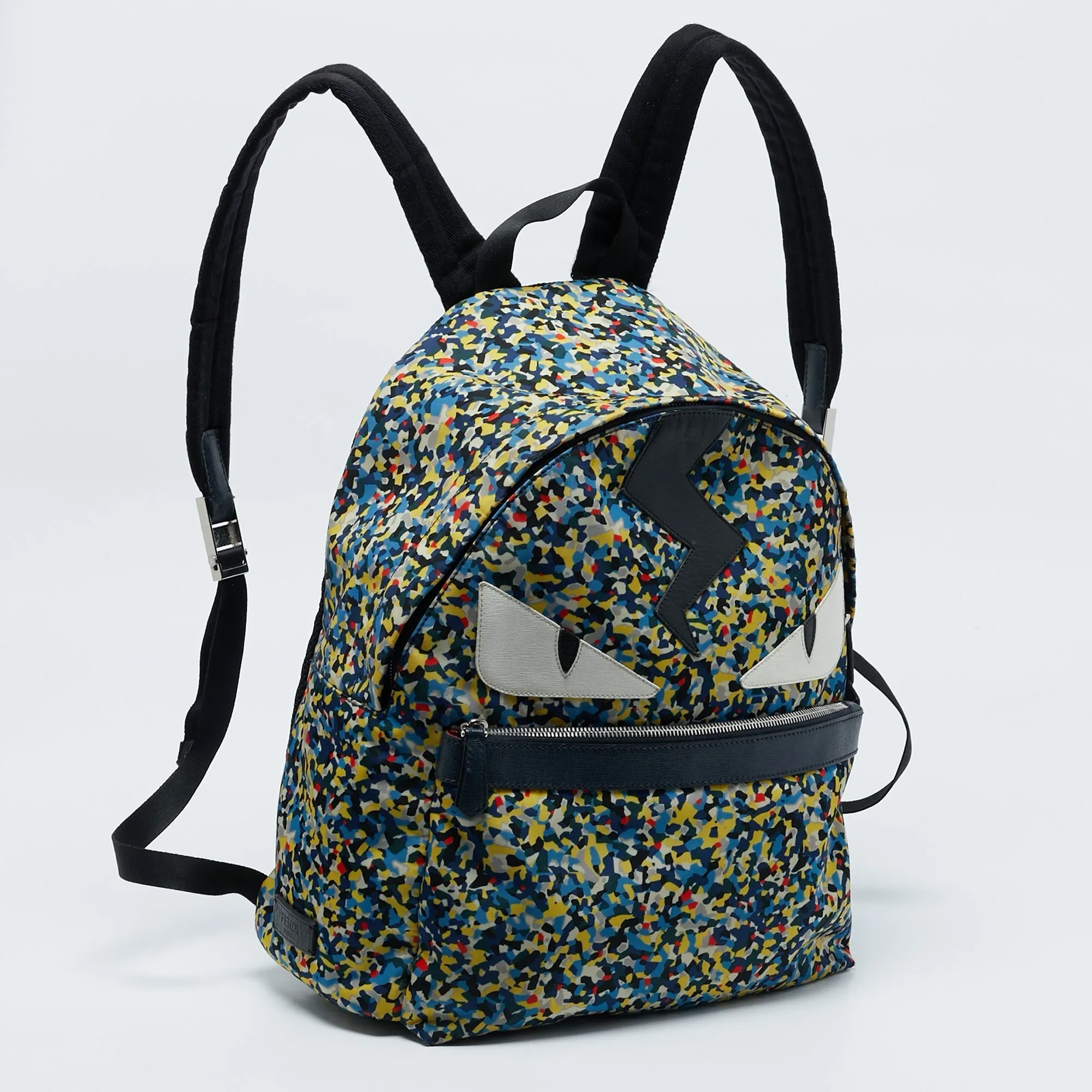 Fendi Multicolor Nylon Monster Eyes Backpack