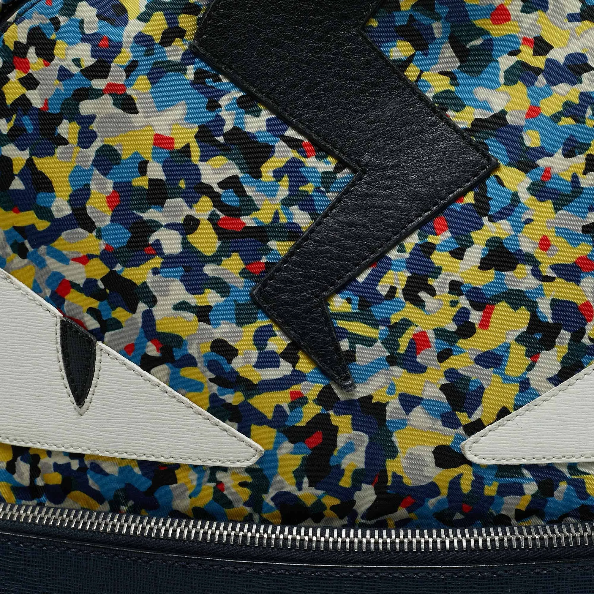 Fendi Multicolor Nylon Monster Eyes Backpack