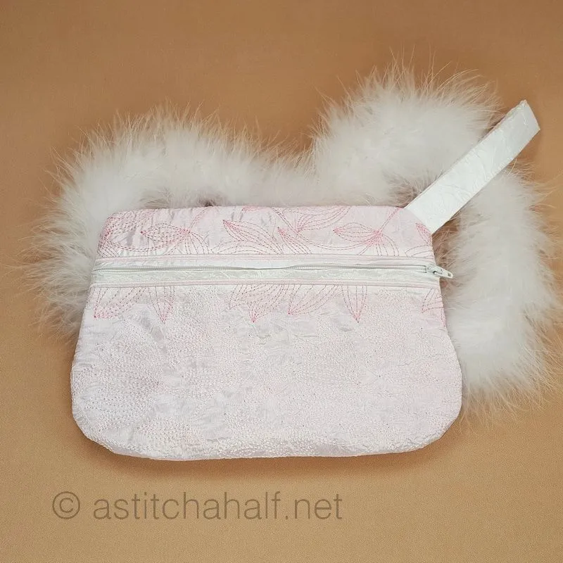 Floral Flush Zipper Purse