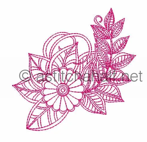 Floral Fold-over Clutch Purse and Wrist Clutch