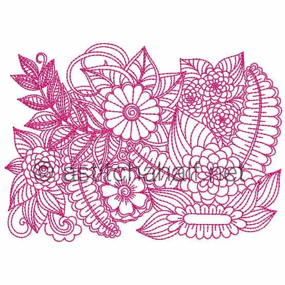 Floral Fold-over Clutch Purse and Wrist Clutch