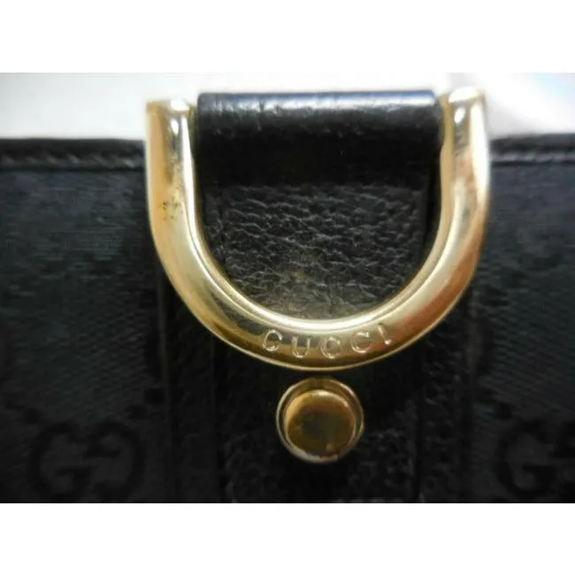 Gucci Black G Print Abbey Continental Wallet