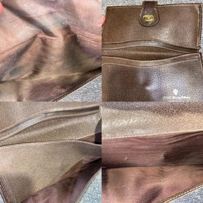Gucci Brown Guccissima Print Xl Collection Leather Wallet