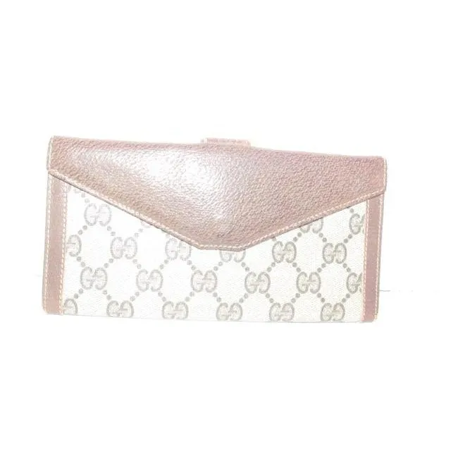 Gucci Brown Guccissima Print Xl Collection Leather Wallet