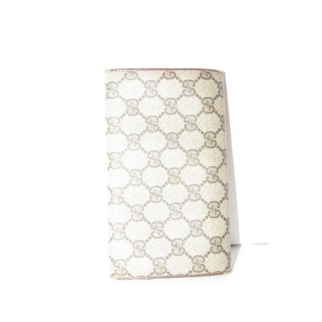 Gucci Brown Guccissima Print Xl Early Tri Fold Continental Wallet