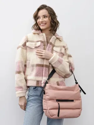 Keddo Couture Blush Pink Puffy Padded Tote Bag