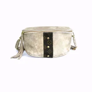 Upcycled LV Belt Bag in Stone Leather | Britt